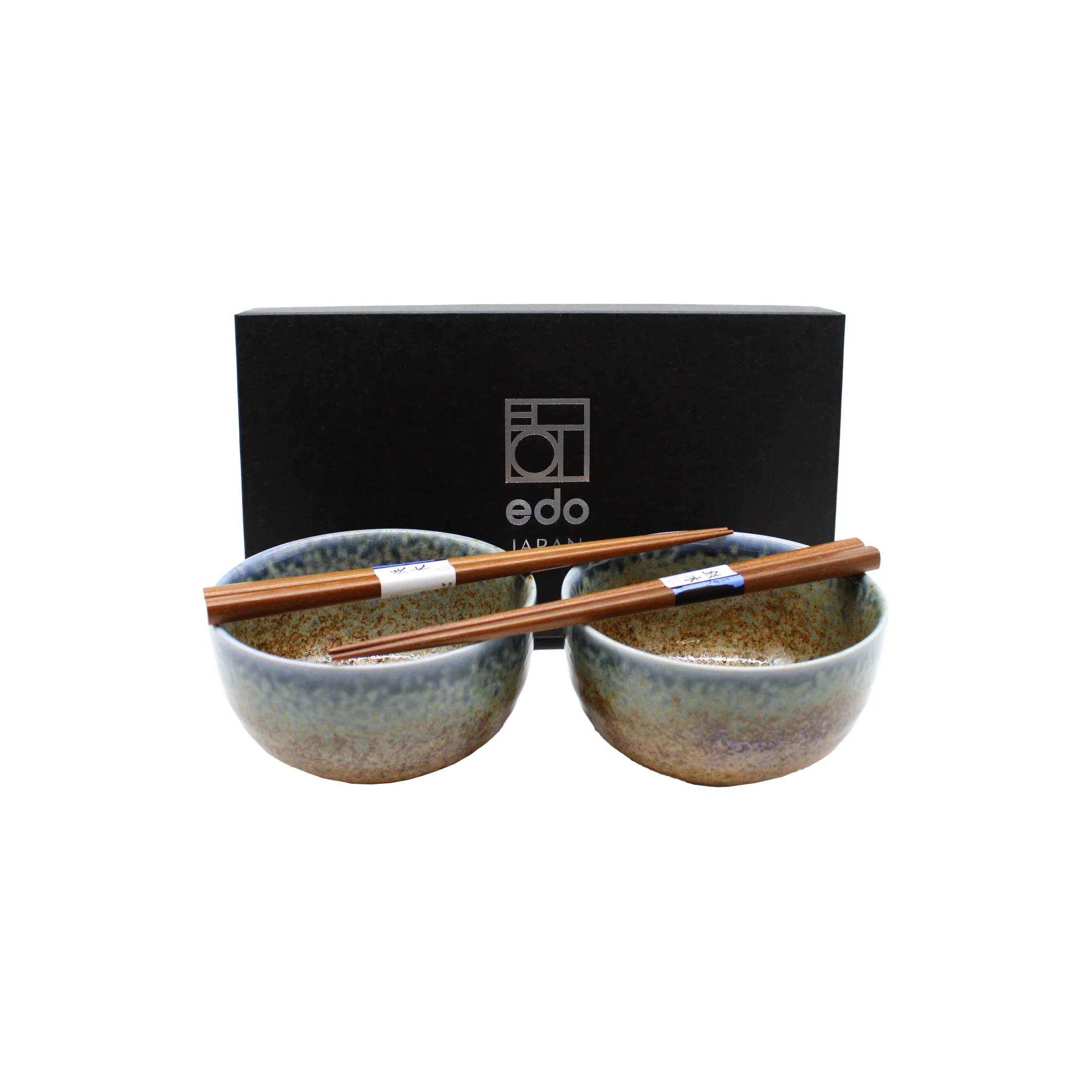Aki Bowls Gift Set - Brown & Blue