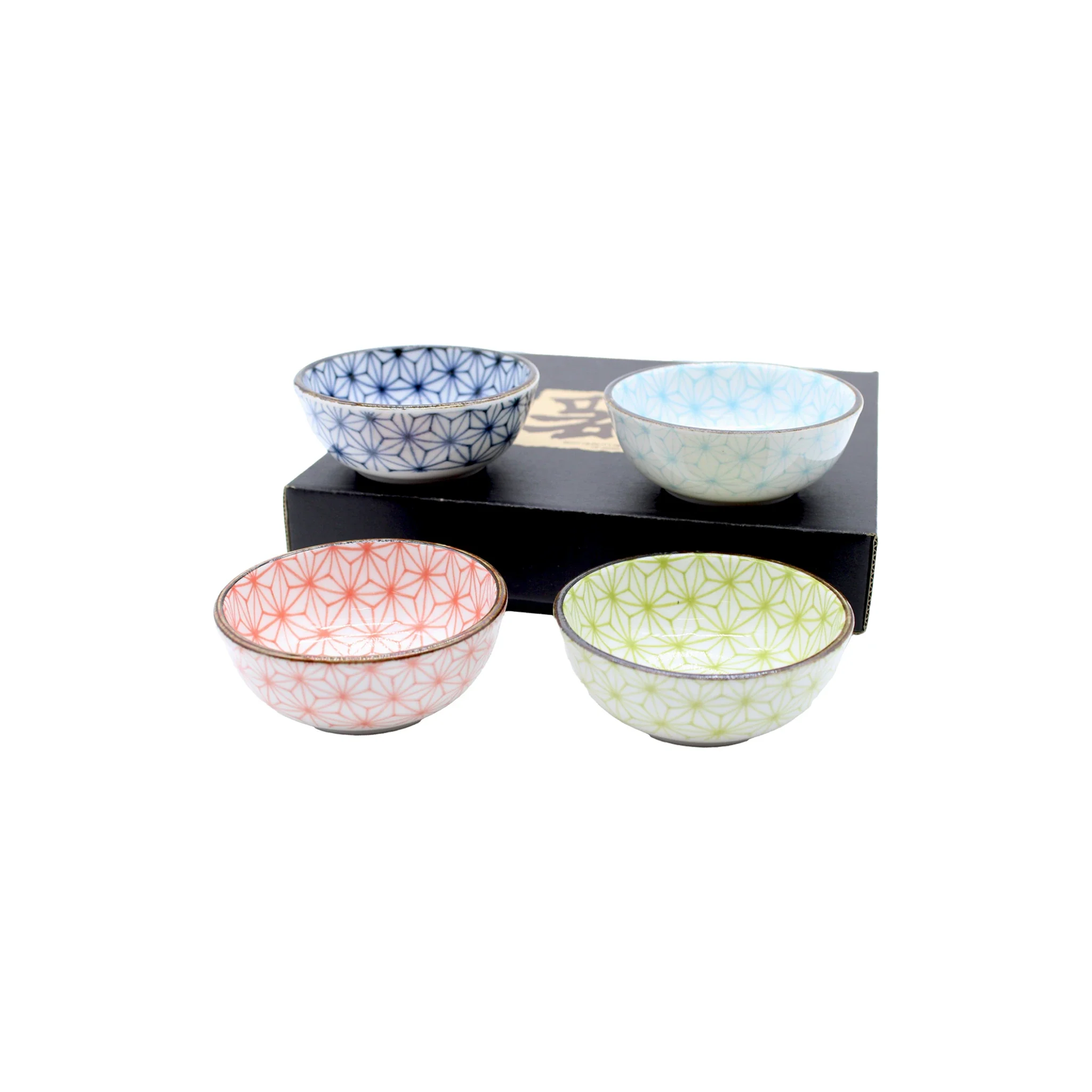 Asanoha Design Sauce Dish Gift Set - 9cm