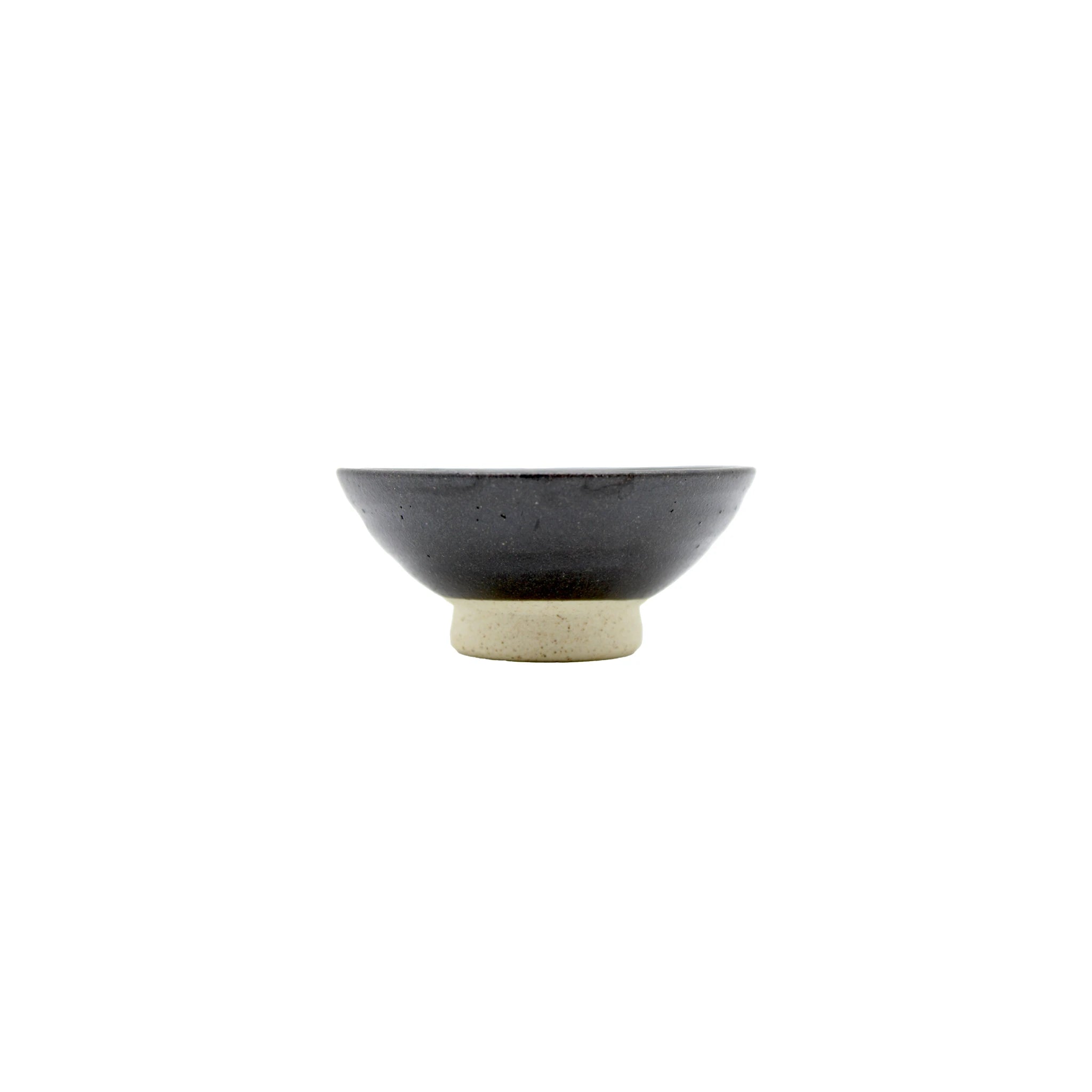 Sake Cup - Flat Sakazuki in Black Iga Vortex - Image 3