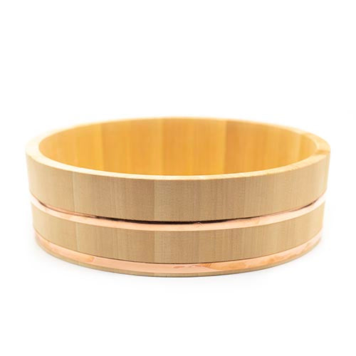 Hangiri, Cypress Wood & Copper Sushi Rice Bowl - Image 4