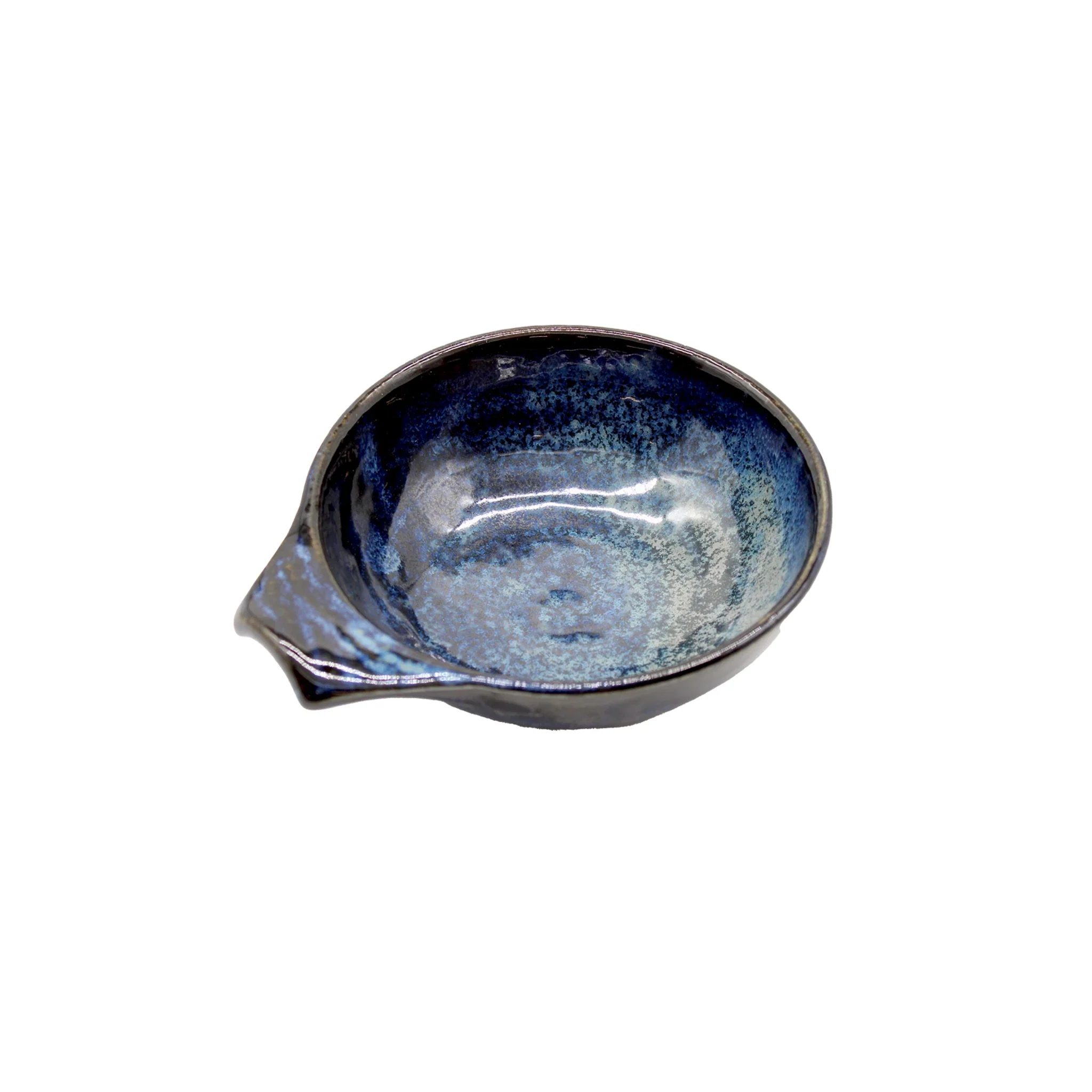 Indigo Blue Bowl With Handle