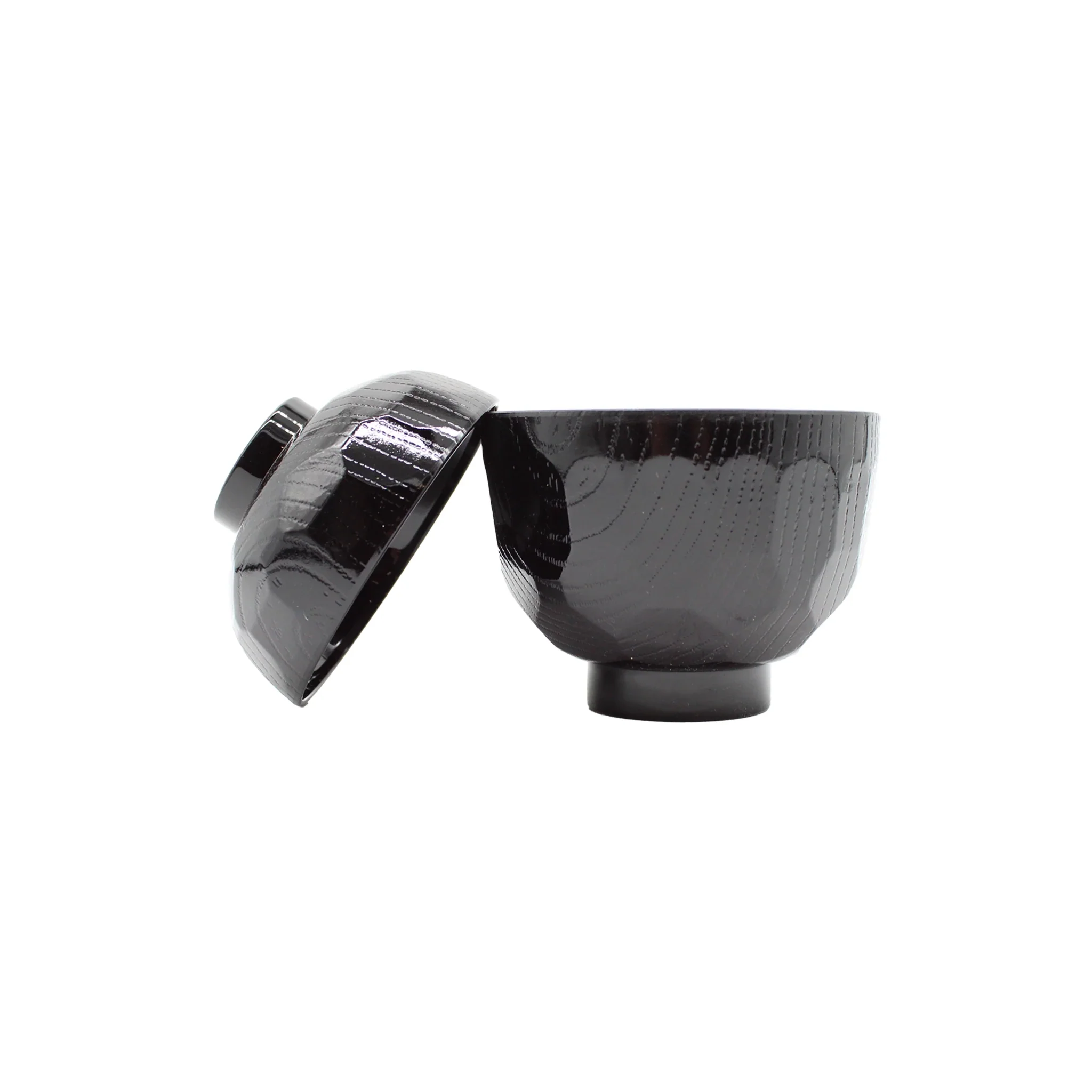 Miso Bowl With Lid - Black - Image 3