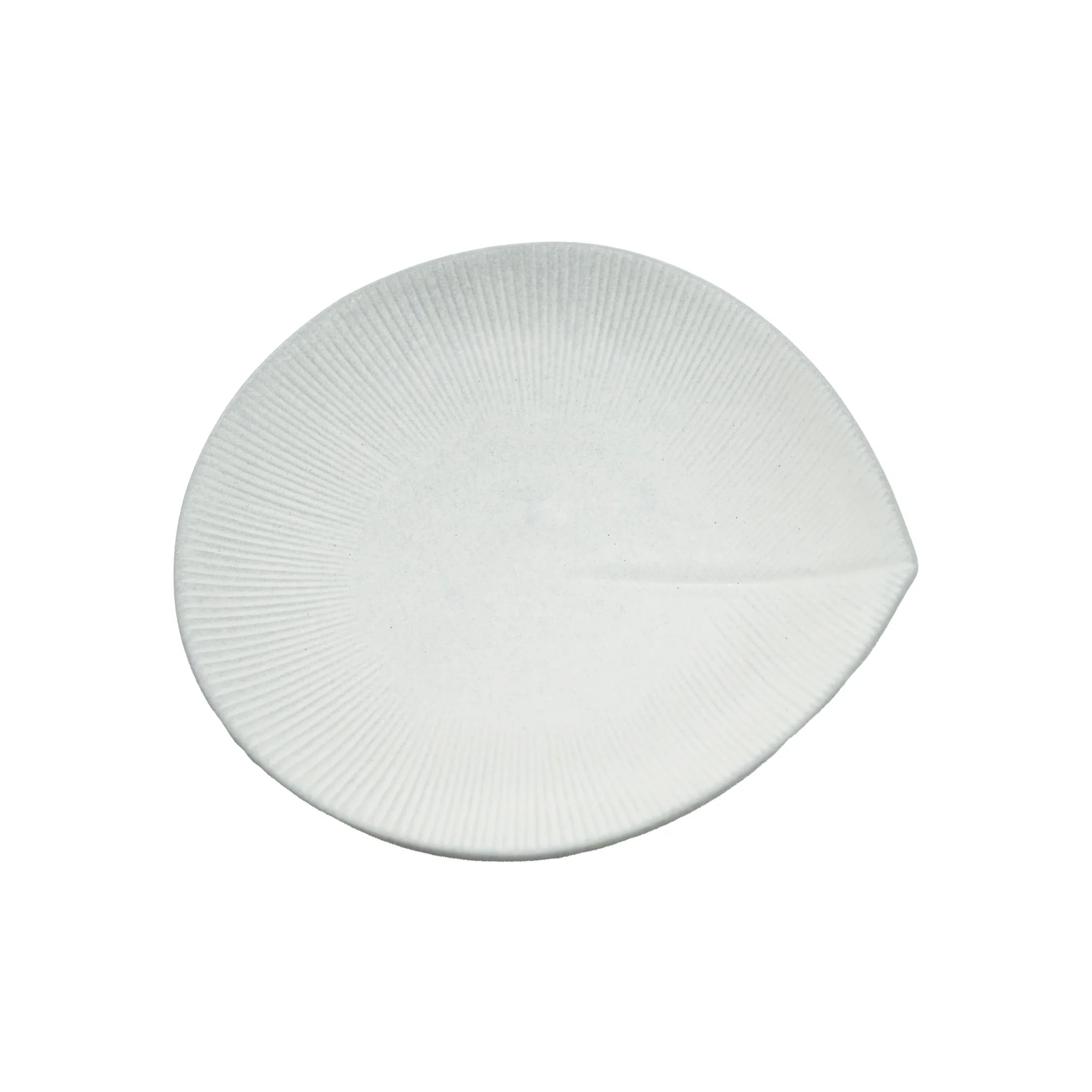Large Plate - Snow Leaf