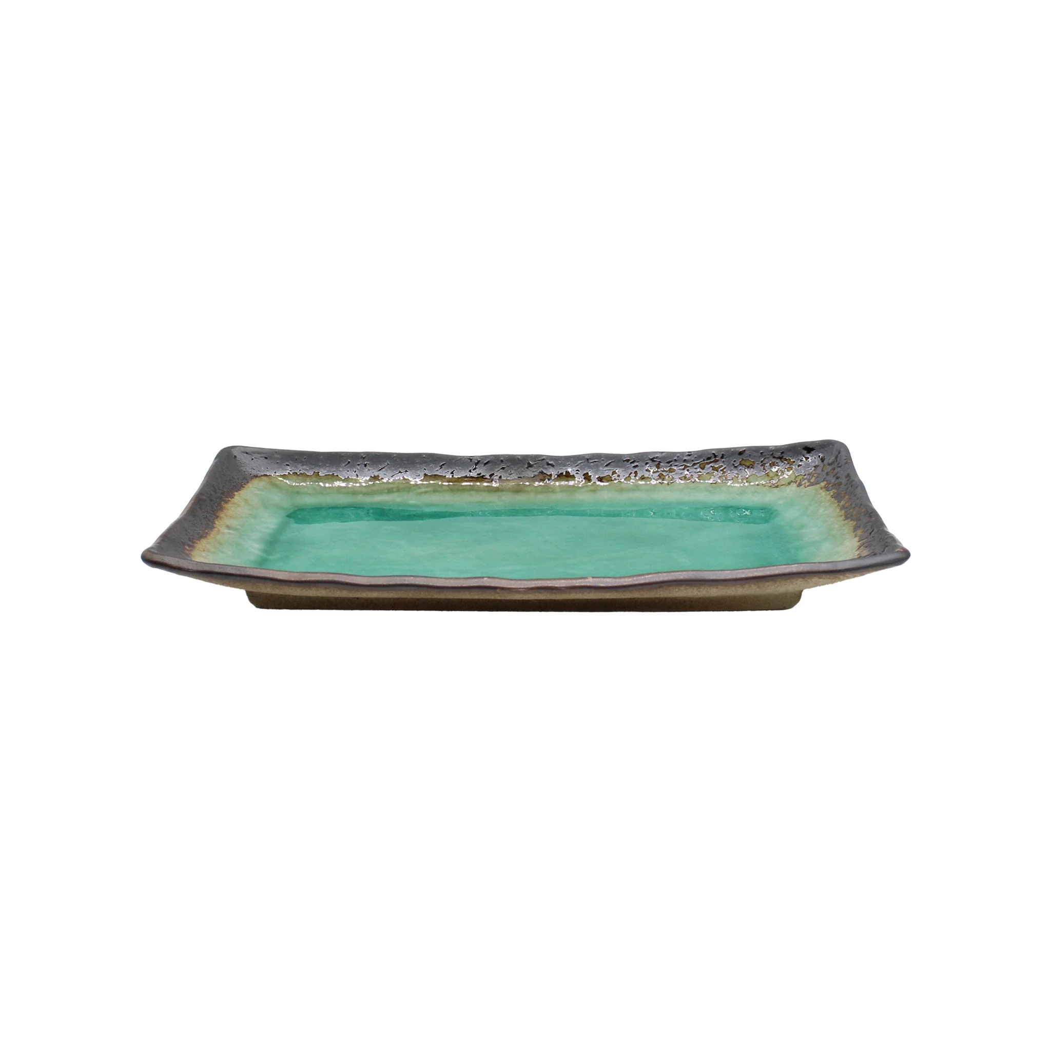 Sashimi Platter - Turquoise Crackle Glaze - Image 3