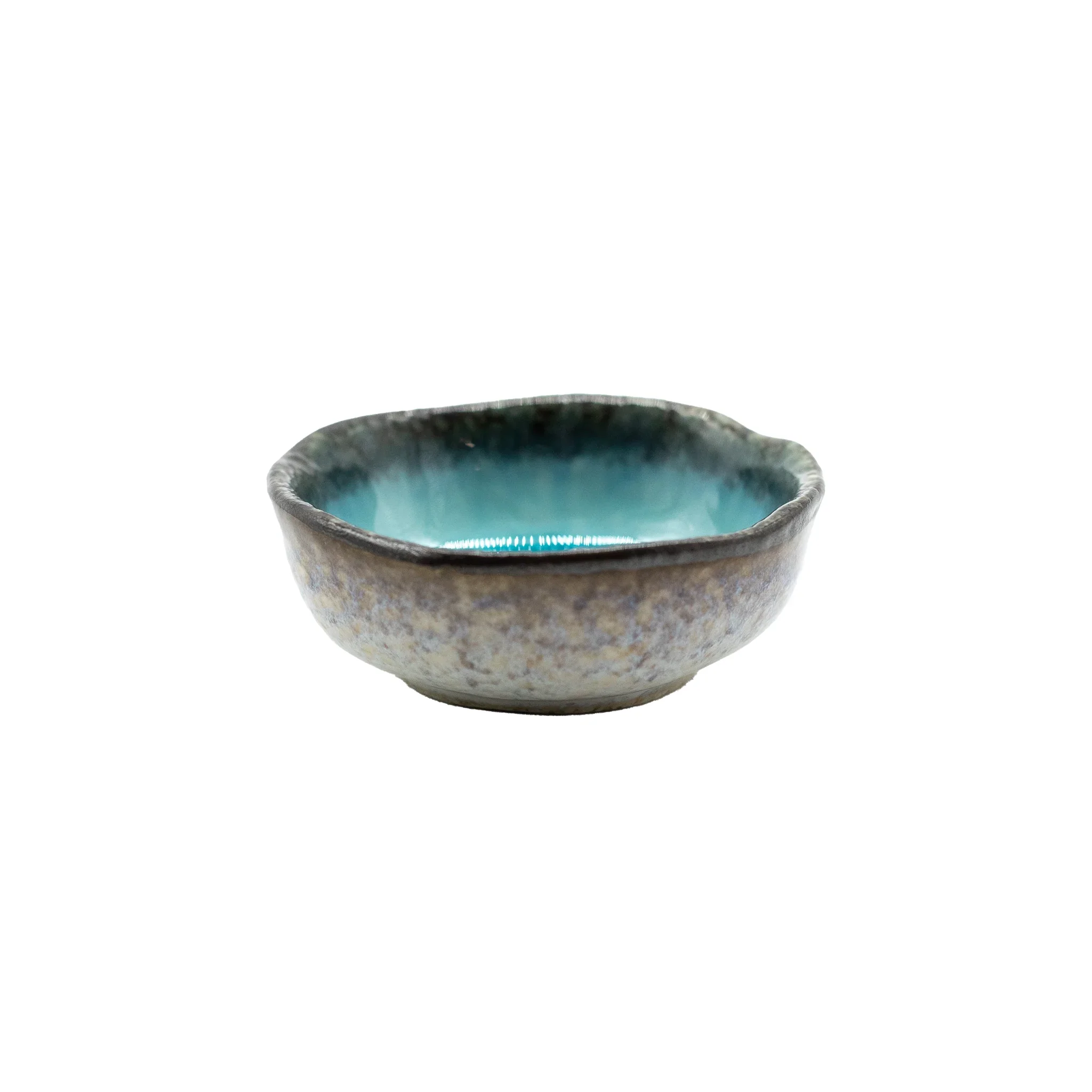 Soy Sauce Dish - Sky Blue & Black
